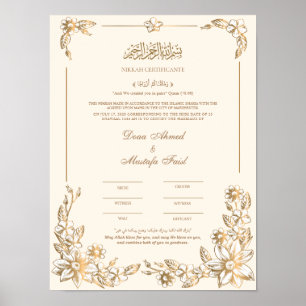Poster Certificado Nikah