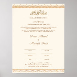 Poster Certificado Nikah Online