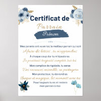 certificat de Parrain