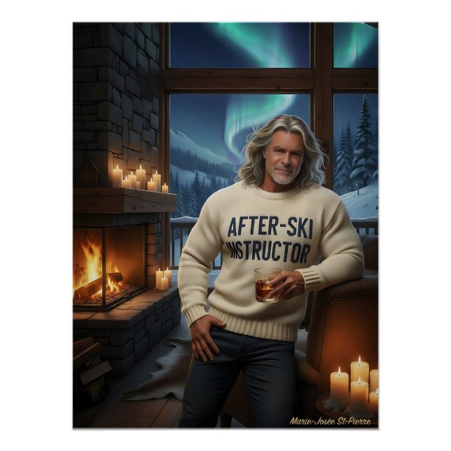 Pôster Certified After-Ski Instructor, Reporting For Duty (Frente)