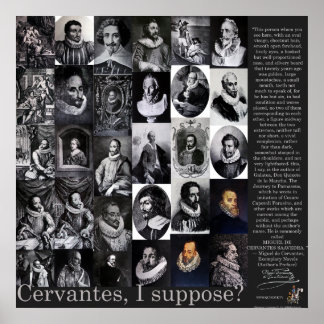 Pôster CERVANTES, eu suponho?-Poster-400 Anos QUIXOTE