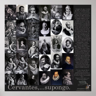 Pôster Cervantes, Supongo-Poster-400 Anos Don Quijote