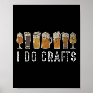 Poster Cerveja Artesanal Vintage Eu Faço Artes Caseira Ar