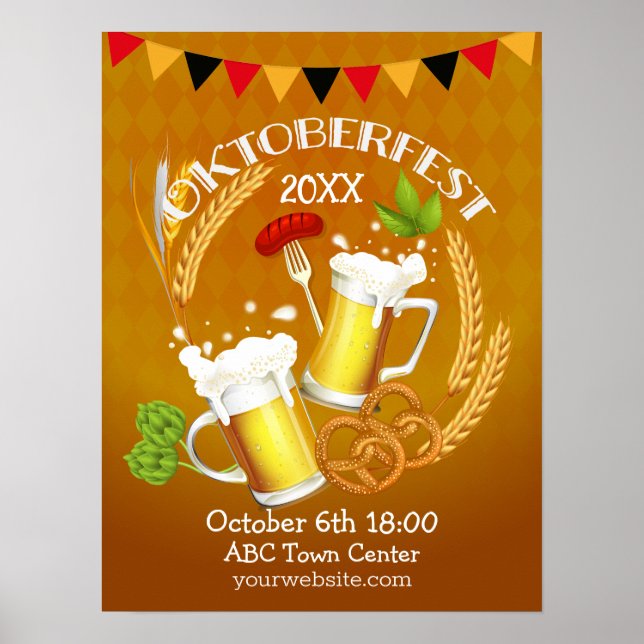 Poster Cerveja de Tostão Oktoberfest (Frente)