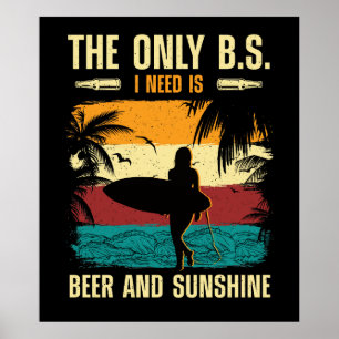 Poster Cerveja de Verão e Sol