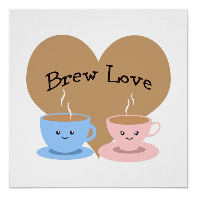 Pôster Cerveja do Amor! Canecas de Café (Frente)