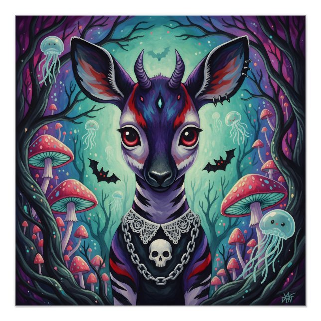 Pôster Cerveja Encantada Pelo Crânio (Frente)