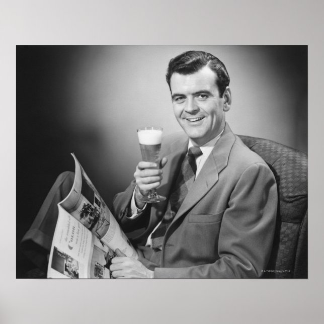 Poster Cerveja Fria De Gelo (Frente)