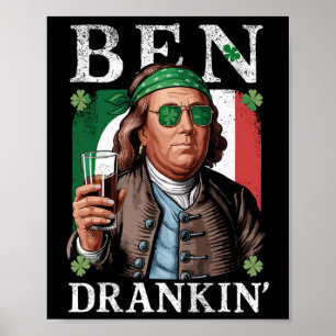 Poster Cerveja Irlandesa Ben Drankin - Homens e Mulheres