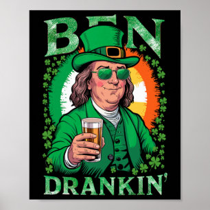Poster Cerveja Irlandesa Ben Drankin - Homens e Mulheres