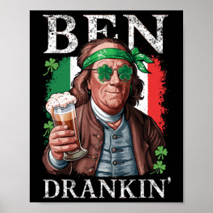 Poster Cerveja Irlandesa Ben Drankin - Homens e Mulheres