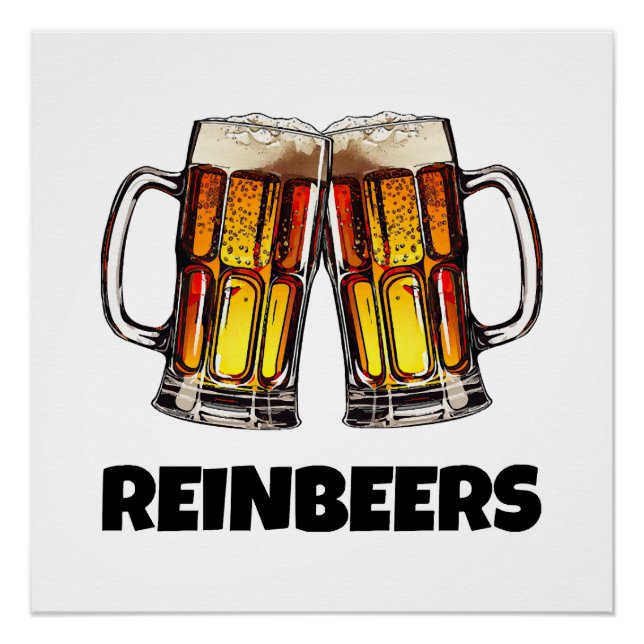 Pôster Cerveja Natal Reinbeers (Frente)