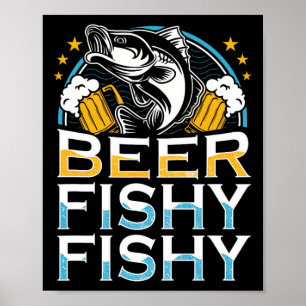 Poster Cerveja Pescaria Pescaria Pescaria Amante Pescador