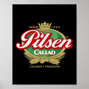 Poster Cerveja Pilsen Callao Marca Peru Futebol Peruano
