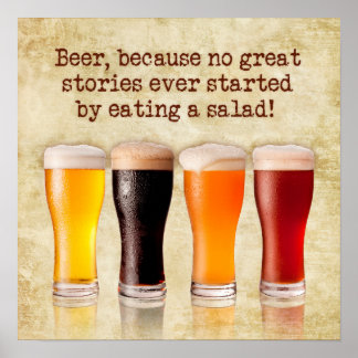 Poster "Cerveja... porque...