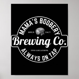 Poster Cervejaria Amamentando Mamas Ery Nova Mãe Cervejar