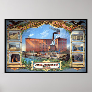 Poster Cervejaria Bay State Boston