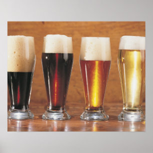 Pôster Cervejas e cervejas inglesas Assorted