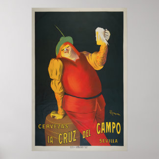 Poster Cervejas La Cruz Del Campo Cartaz - Cappiello