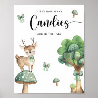 Cervo em Aquarela - Adivinhe quantos doces