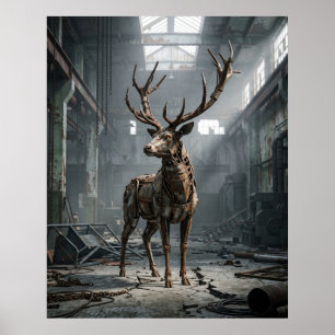 Poster Cervo Enferrujado Eco