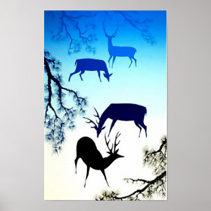 Poster Cervo - Realismo Mágico  Eyvind Earle