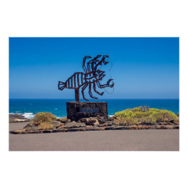 Pôster César Manrique Lobster Sculpture, Jameos del Agua
