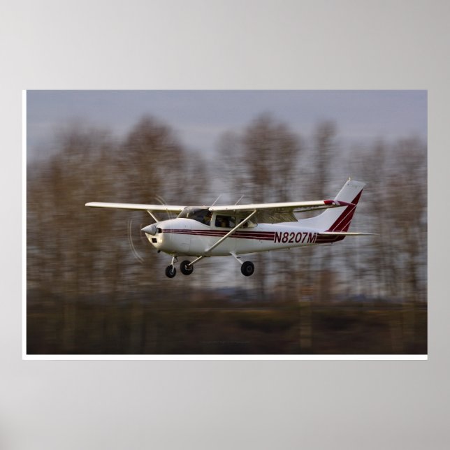 Poster Cessna 172 Final Curto (Frente)