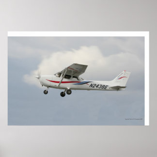 Pôster Cessna 172 na descolagem