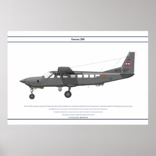 Poster Cessna 208 Líbano
