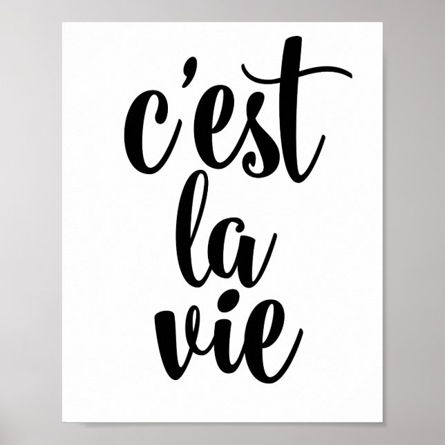 Pôster C'est la vie (Frente)