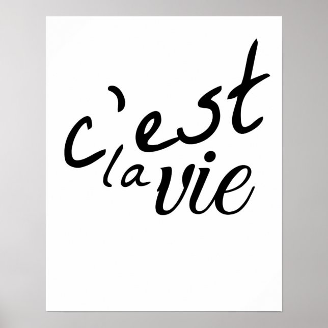 Pôster C'est La Vie (Frente)