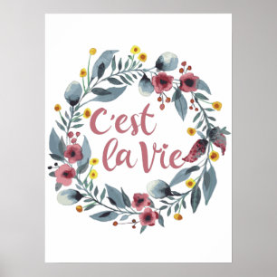 Poster C'est La Vie French