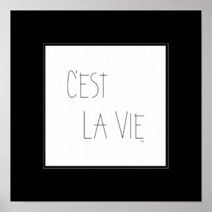 Pôster C'est La Vie - Isso é Vida - Francês