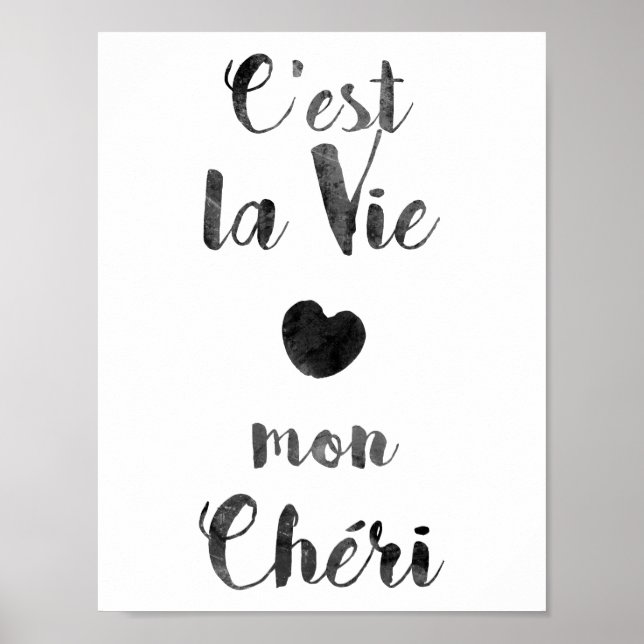 Pôster C'est la Vie mon Cheri (Frente)