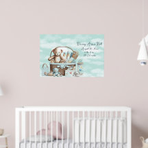 Cesta de Brinquedos de Urso de Pelúcia para Menino