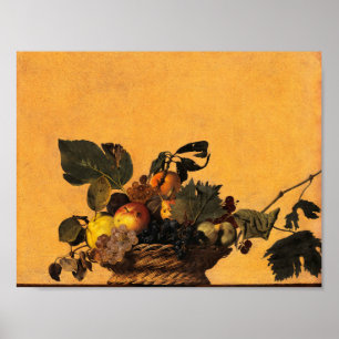 Poster Cesta de Frutas, Canestra di Frutta de Caravaggio