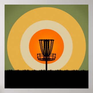 Poster Cesta de Golfe do Disco
