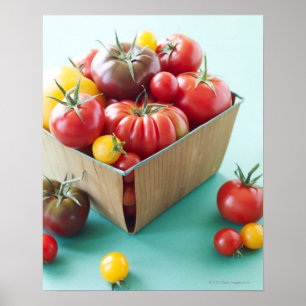Pôster Cesta de tomates da herança