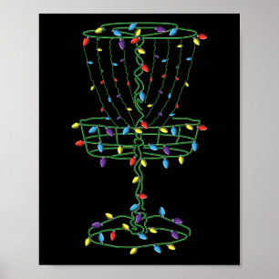 Poster Cesto de Disco de Golfe Legal Presente de Natal de