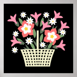 Poster Cesto de Flores