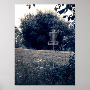 Poster Cesto de Golfe do Disco Frisbee