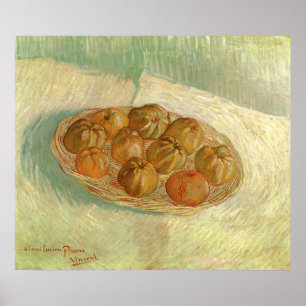Pôster Cesto de Maçãs Natureza-morta de Vincent van Gogh