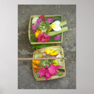 Poster Cestos de Oferta Balineses