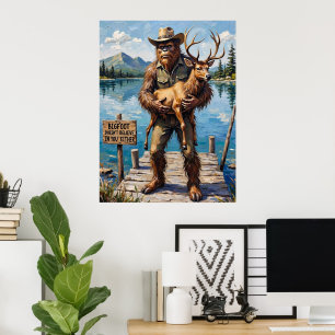 Poster Cético Lakeside: Companheiro de Dobra do Pé Grande