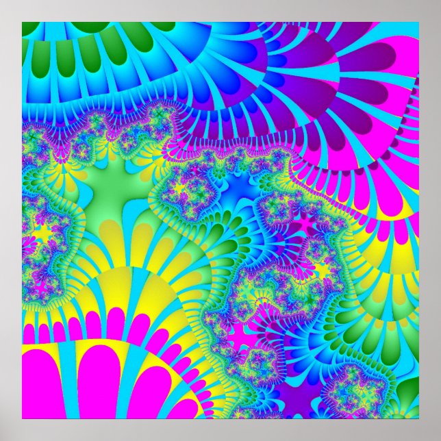 Pôster Céu Azul Arco-Íris Melado (Frente)