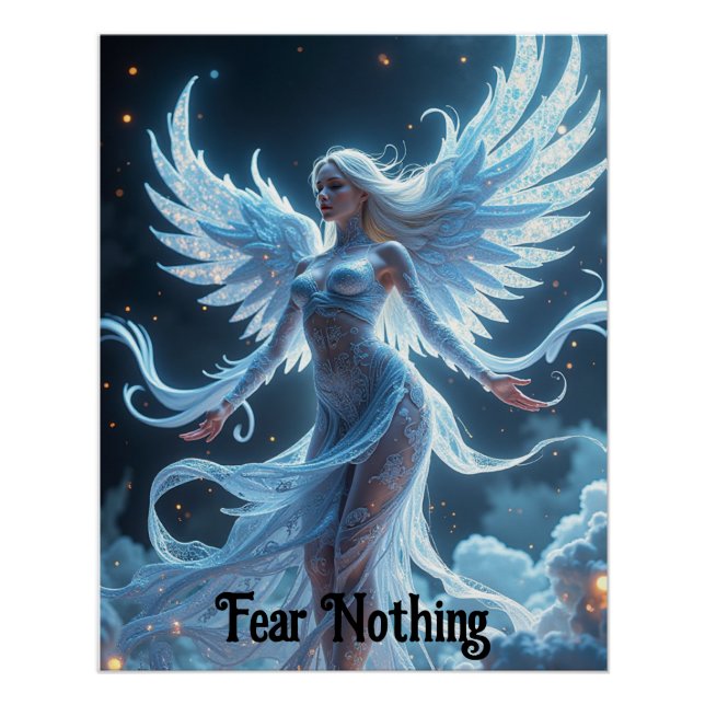 Pôster Céu branco místico poster (Frente)