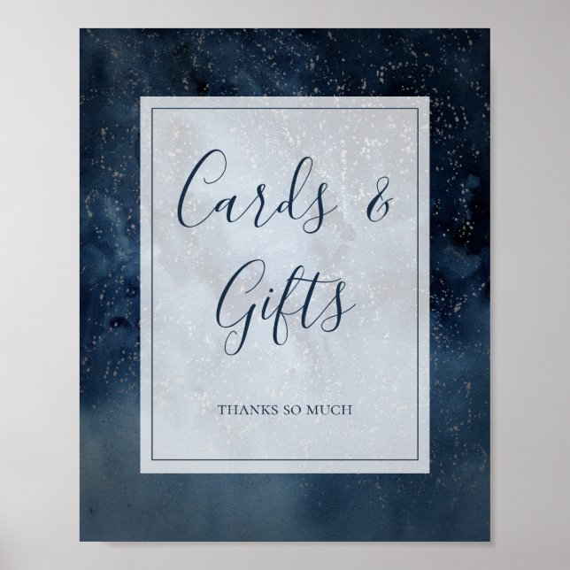 Poster Céu Celestial Com Placas Emolduradas e Sinal de Pr (Frente)