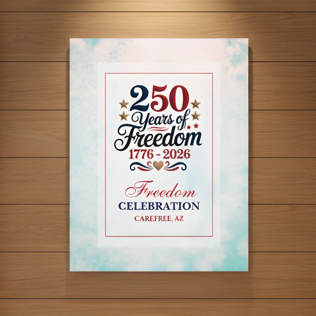 Poster Céu da Liberdade do 250º Aniversário (Criador carregado)
