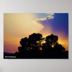 Poster Céu do Pôr do Sol Elétrico